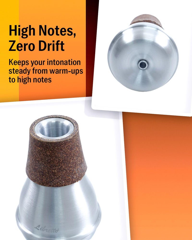 Libretto Trumpet Mute Silencer, AC011-7, Practice Mute, All Aluminum, Excellent for Practice Purpose - Image 3